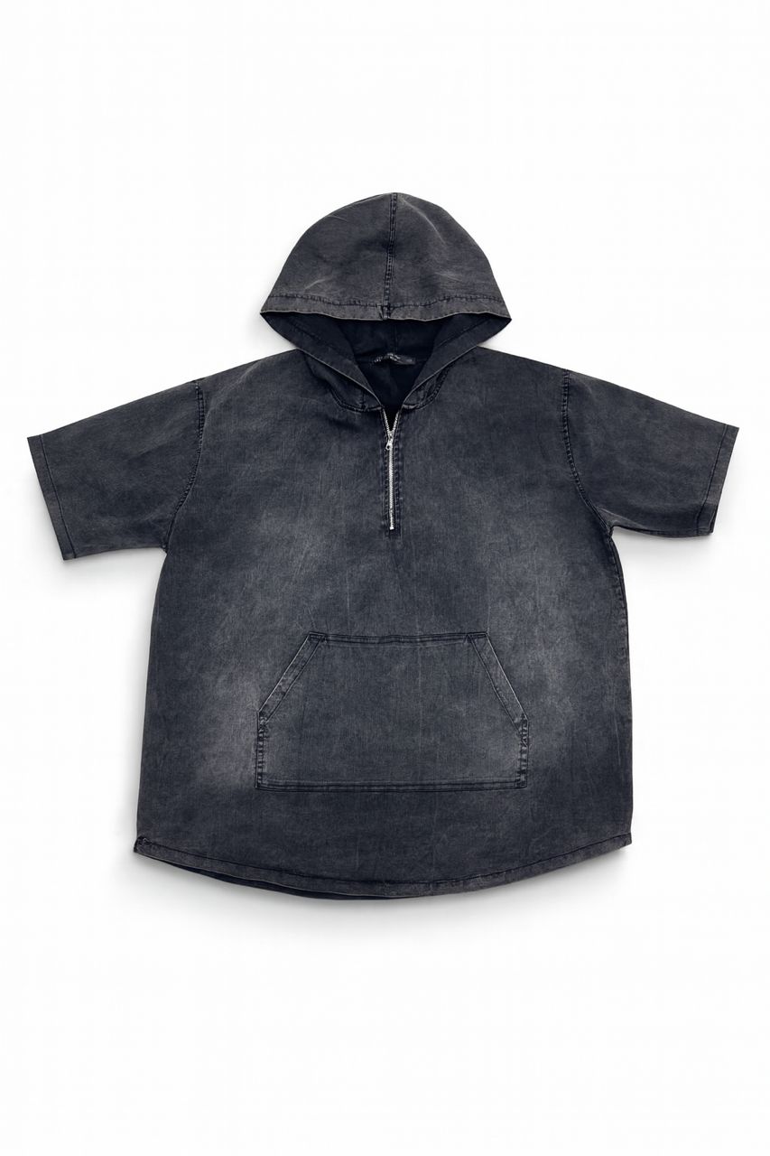 تی شرت کلاهدار سنگشور ذغالی