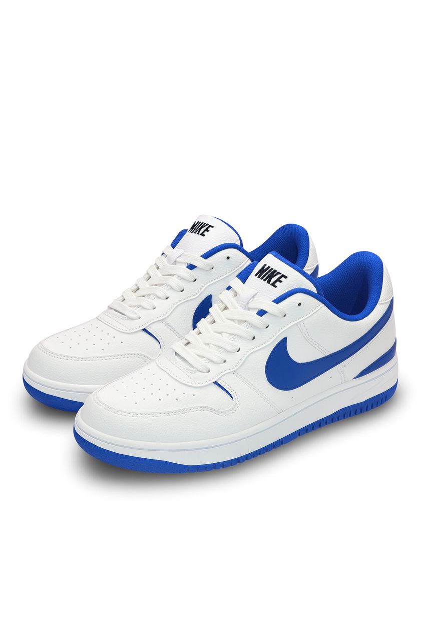 کتونی نایک ایرفورس سفید آبی سایز بزرگ