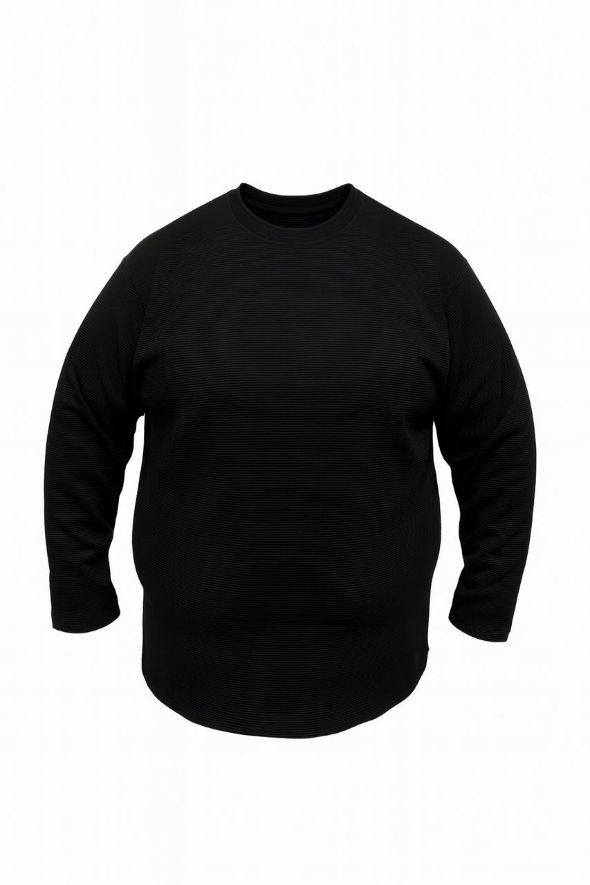 بلوز آستین بلند مشکی کبریتی