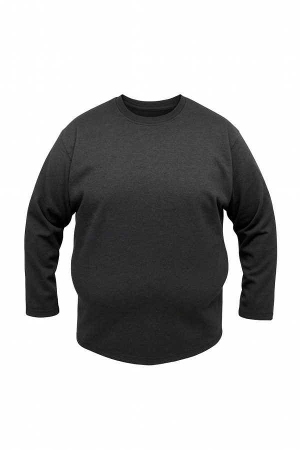 بلوز آستین بلند ذغالی بیسیک