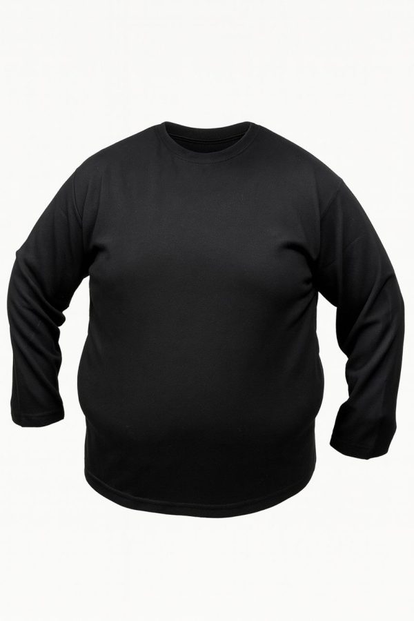 بلوز آستین بلند مشکی سوزنی