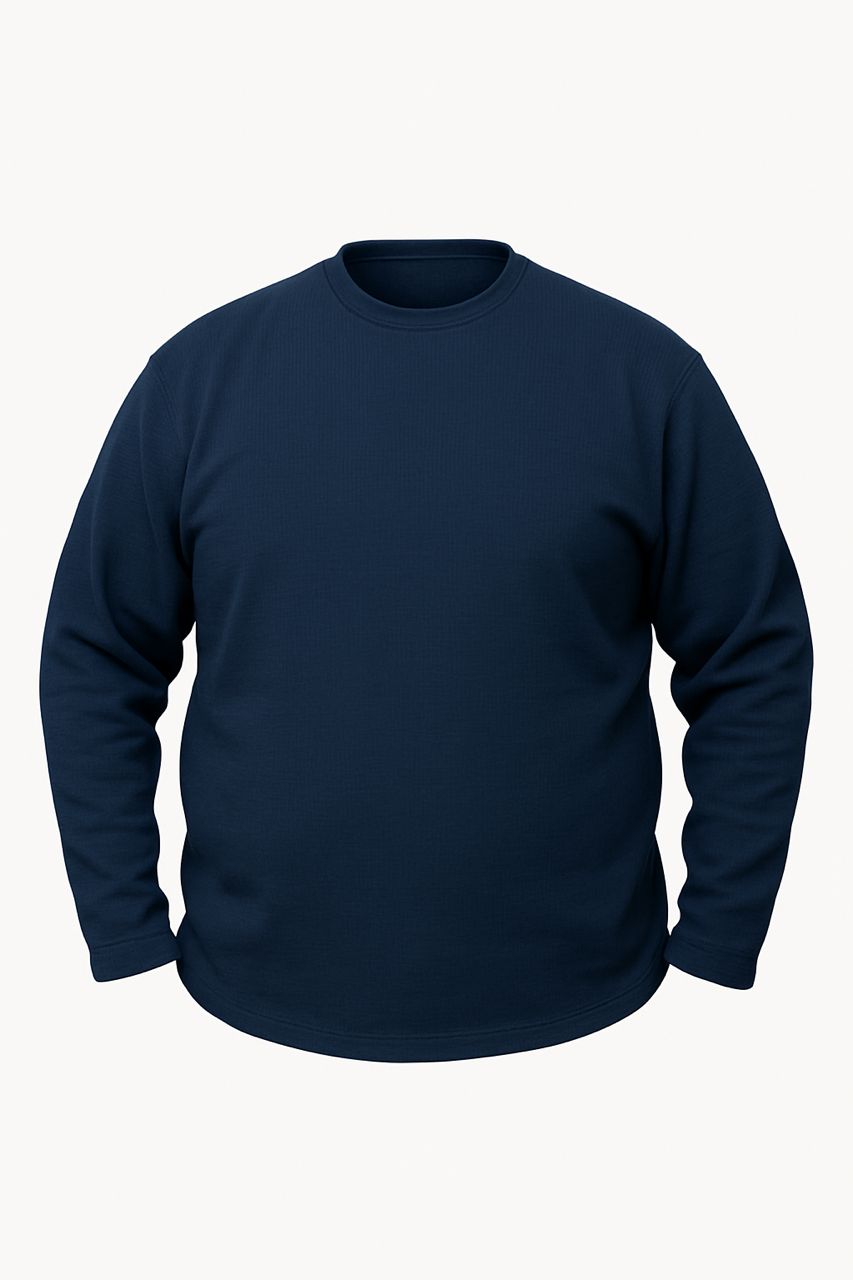 بلوز آستین بلند سورمه ایی سوزنی