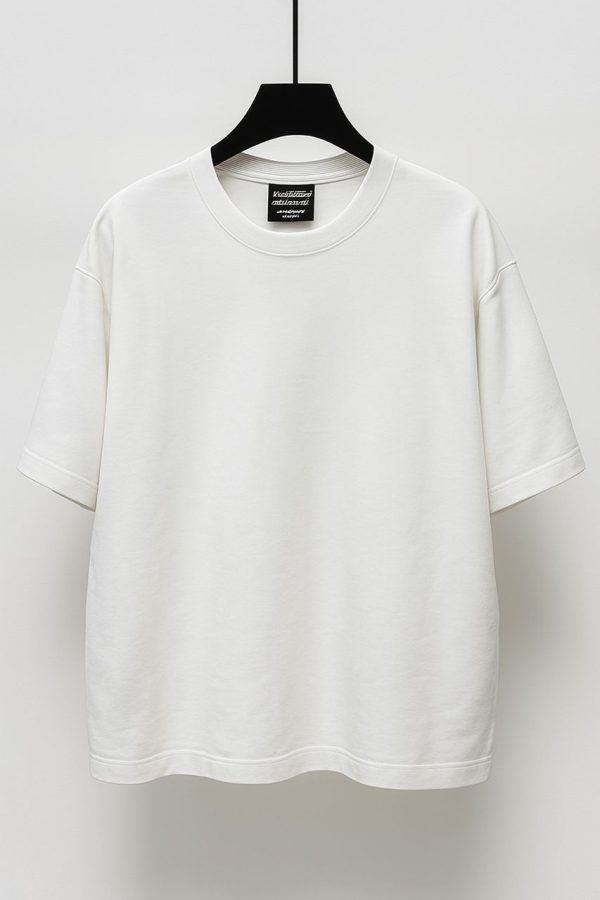 تی شرت باکسی سفید سایز بزرگ