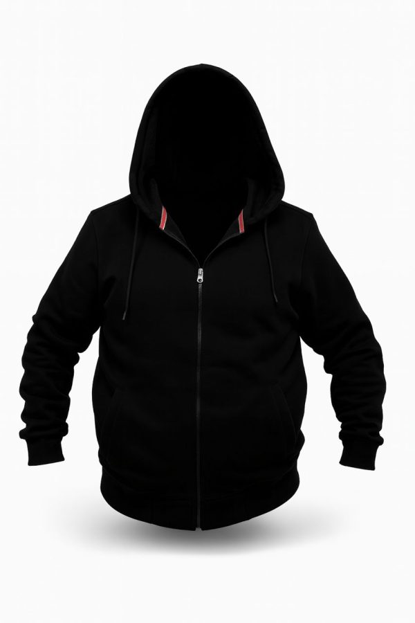 سوییشرت کلاهدار مشکی سایز بزرگ