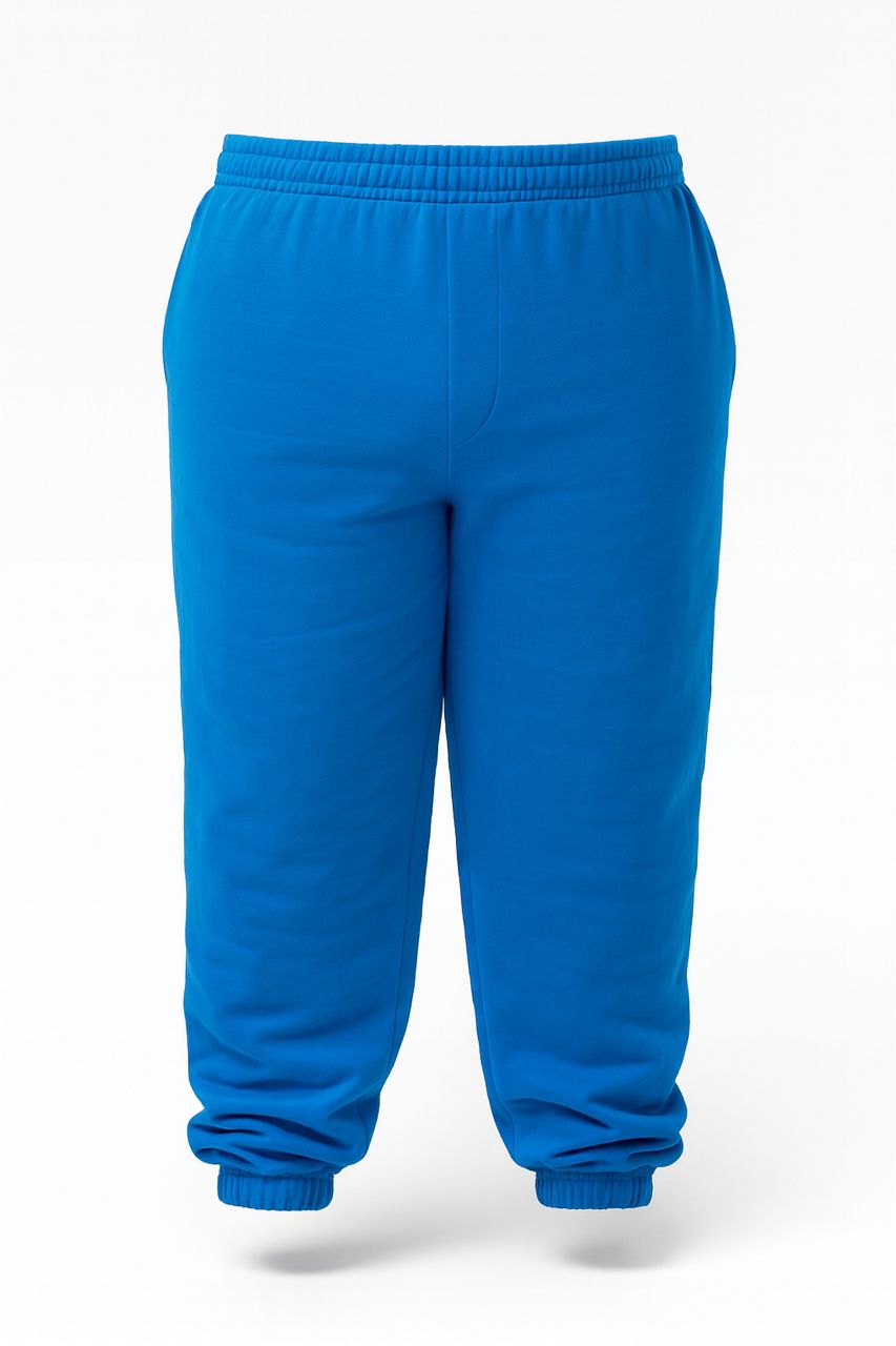 شلوار جاگر آبی سایز بزرگ