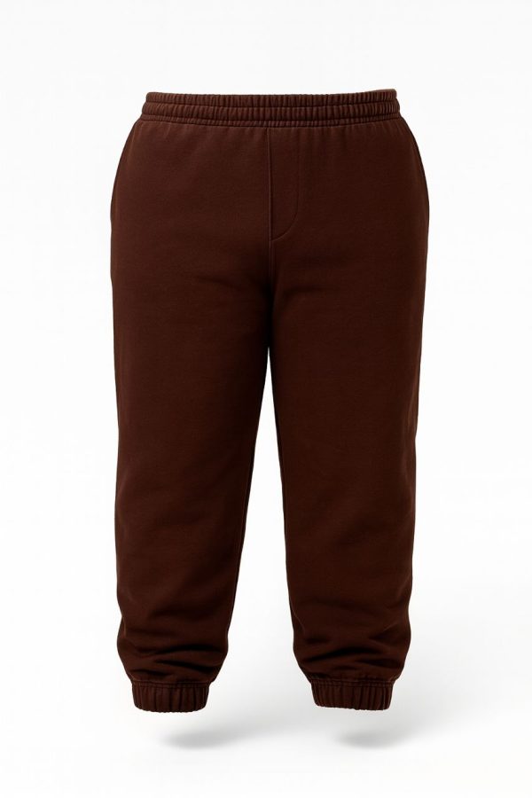 شلوار جاگر قهوه ایی سایز بزرگ