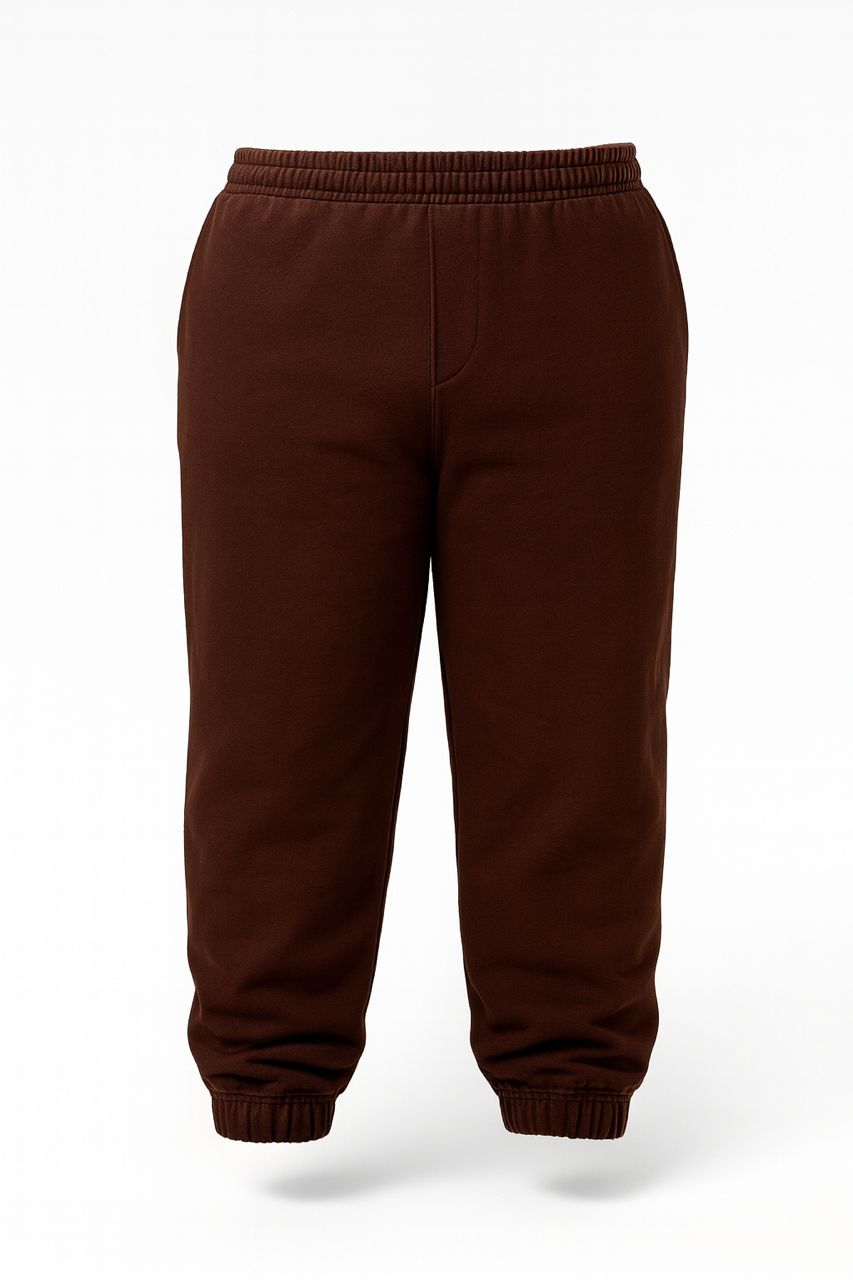 شلوار جاگر قهوه ایی سایز بزرگ