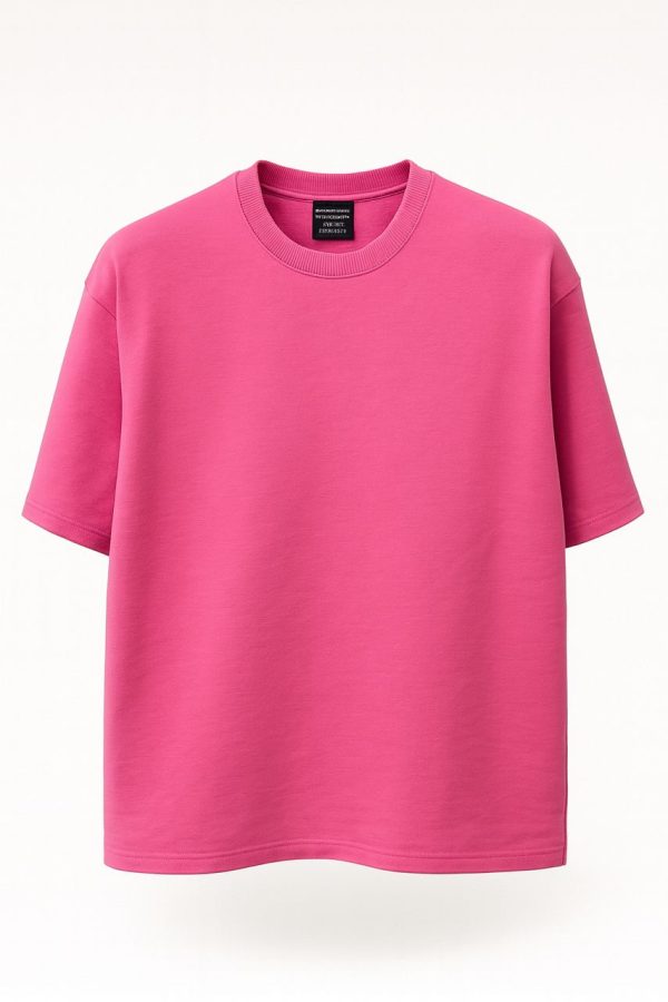 تی شرت بیسیک صورتی