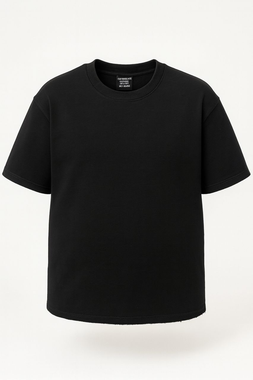 تی شرت بیسیک مشکی گرم بالا