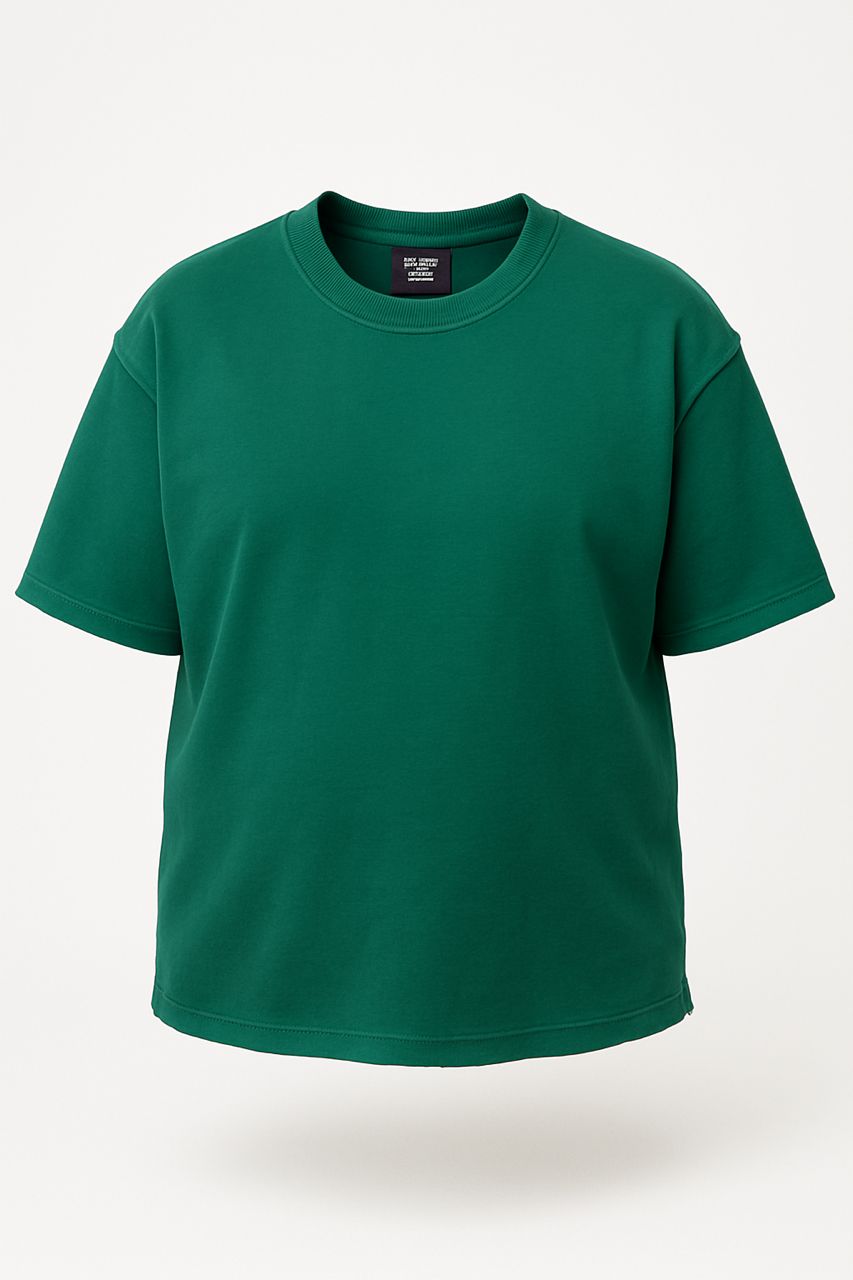 تی شرت بیسیک سبز گرم بالا