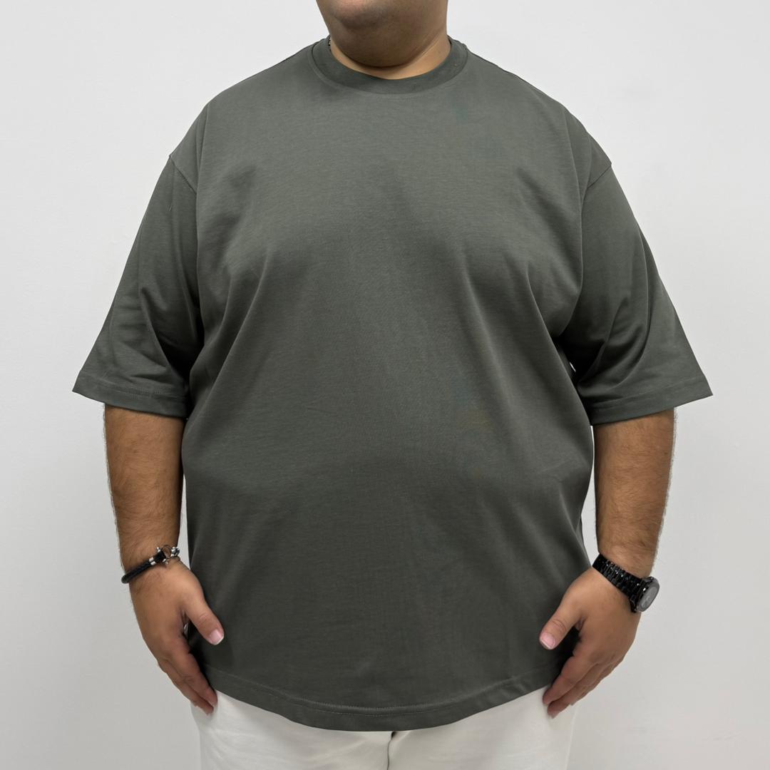 تیشرت باکسی ماکان سبز لجنی