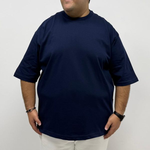 تیشرت باکسی ماکان سرمه ایی