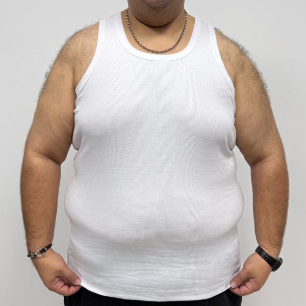 تنگ تاپ سفید سایز بزرگ