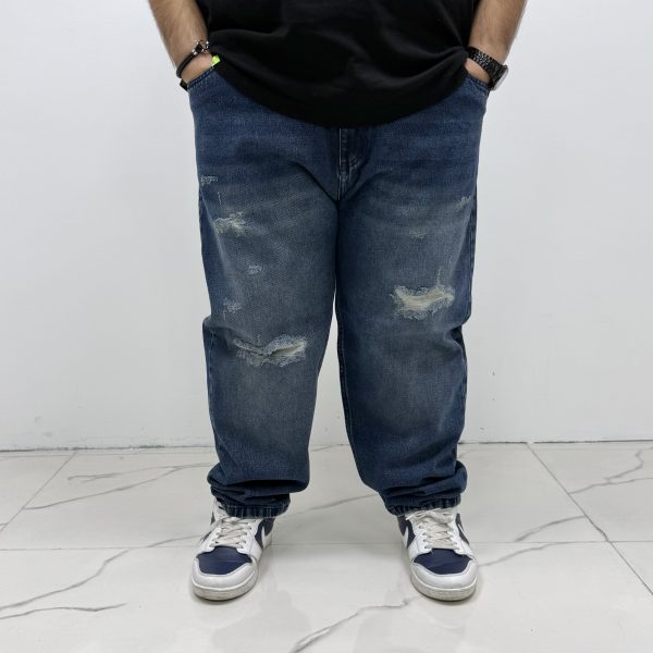 شلوار مام فشن زاپدار سایز بزرگ