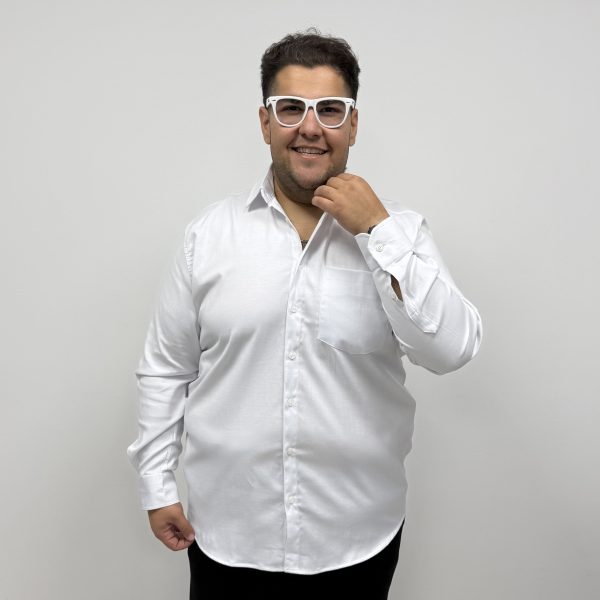 پیراهن مجلسی مردانه سفید سایز بزرگ