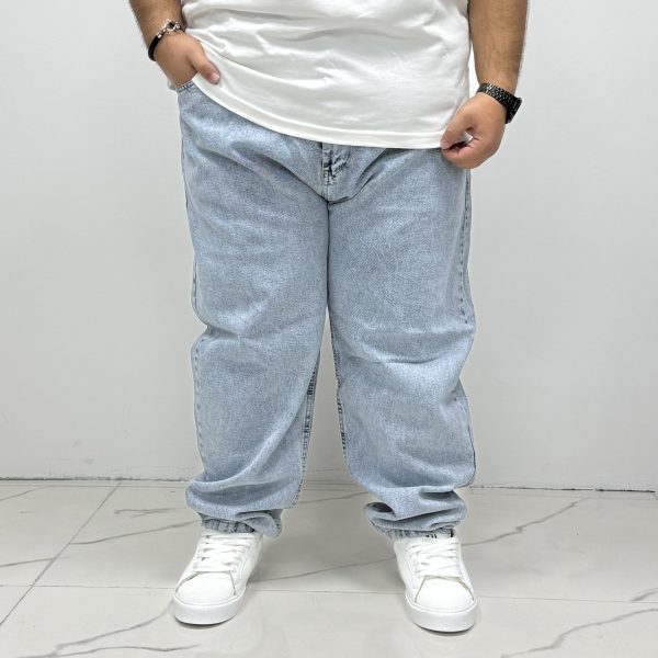 شوار مام آبی یخی سایز بزرگ