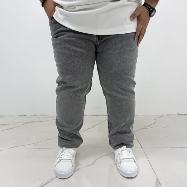 شلوار جین راسته طوسی